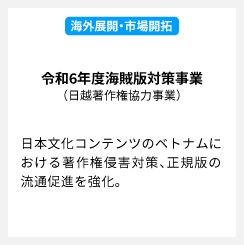 令和6年度海賊版対策事業（日越著作権協力事業）