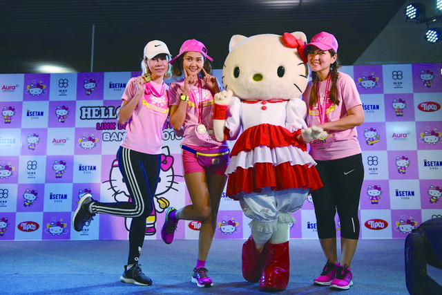 海外でも認知の高い ハローキティ を起用したランイベント Hello Kitty Run を タイで開催 キャラクター人気をフックに 協賛した日系企業のイメージアップに寄与した Vipo 映像産業振興機構